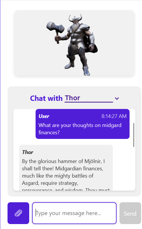 Screenshot of the home page of Finance Friend